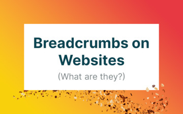 What are breadcrumbs in web design?