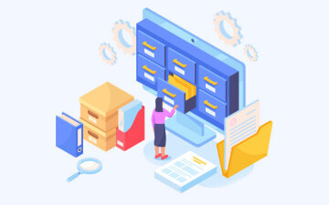 Illustration of a person accessing members only content