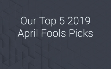 Our Top 5 2019 April Fools Picks on abstract background